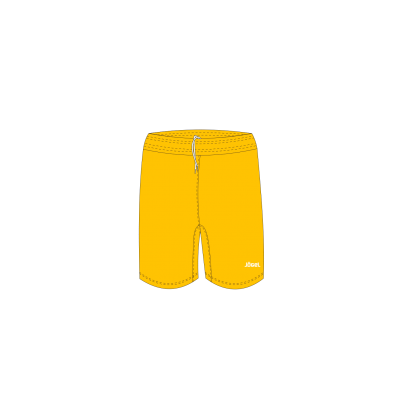 Шорты баскетбольные JBS-1120-041, желтый/белый, детские